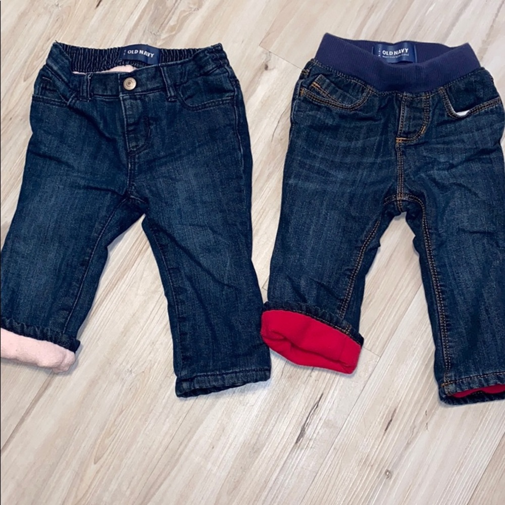 Old Navy girls Fleece Lined Jeans